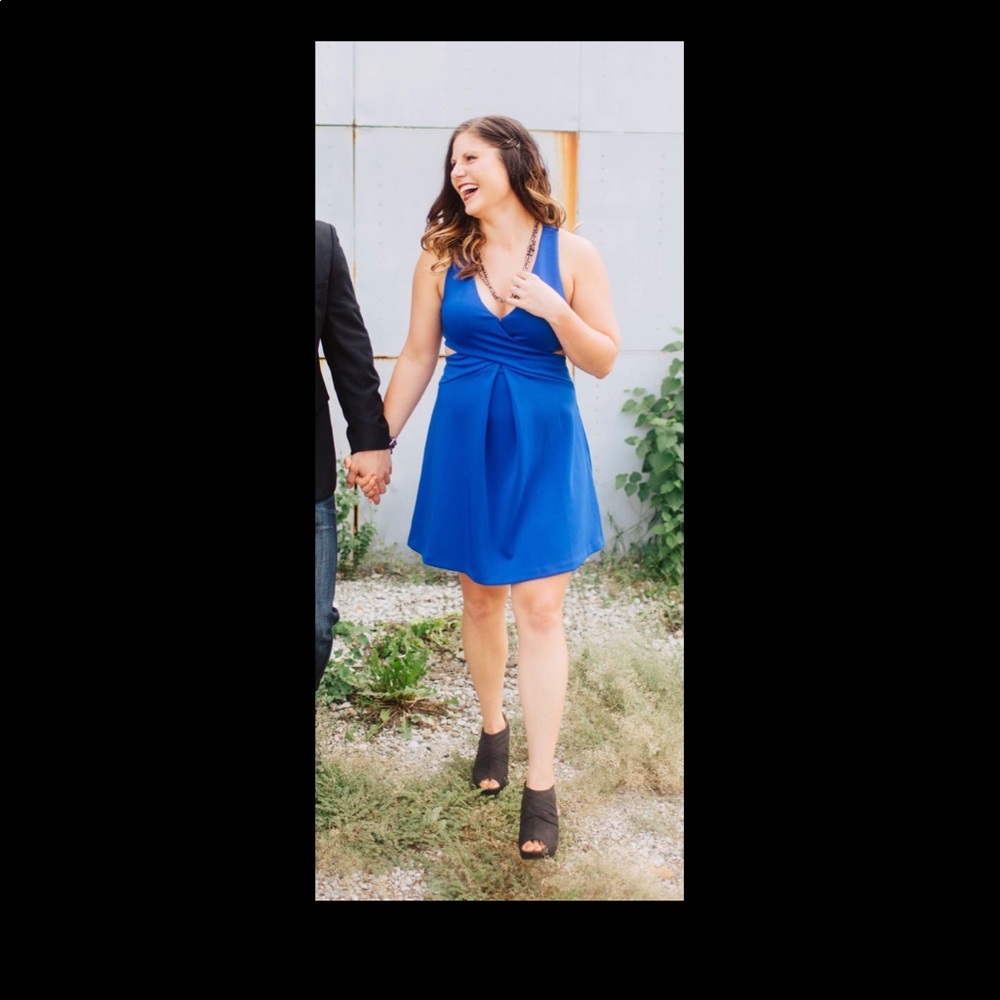 Express Blue Formal Dress